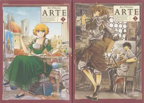 2 Mangas: Arte Nr. 1+2. Ohkubo, Kei, 2020, Carlsen Manga, gebraucht, gut