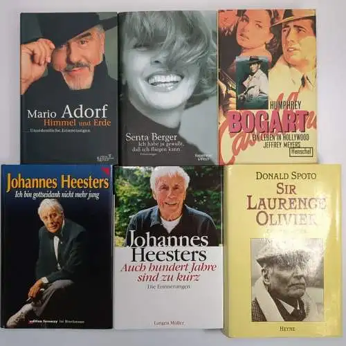 10 Bücher Biografien Schauspieler, Senta Berger, Mario Adorf, J. J. Liefers ...