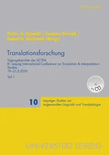 Buch: Translationsforschung, Schmitt, Peter A. (Hrsg.), 2011, Peter Lang Verlag