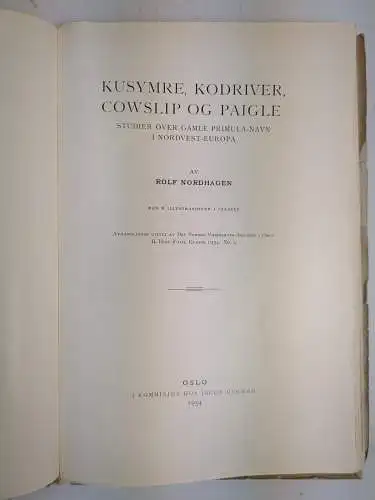 Buch: Avhandlinger utgitt av det norske Videnskaps-Akademi i Oslo 1954 II