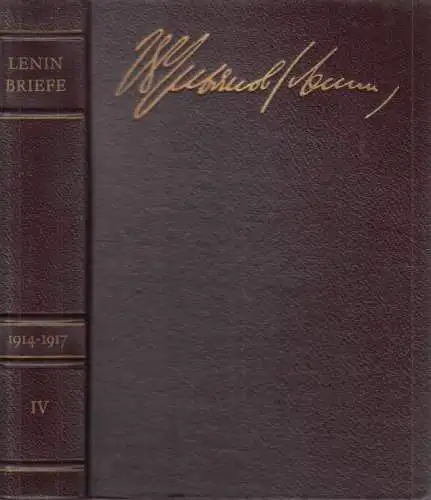 Buch: Briefe, Band IV - August 1914 -Oktober 1917, Lenin, W. I. 1967