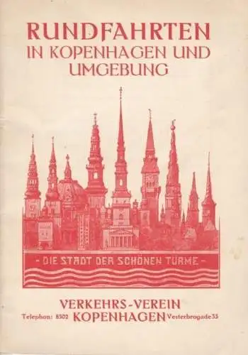 Buch: Rundfahrten in Kopenhagen und Umgebung, Verkehrsverein Kopenhagen