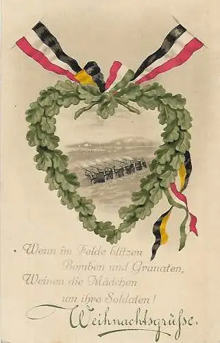 AK Weihnachtsgrüße! ca. 1915, Postkarte, Weihnachten, gebraucht, gut