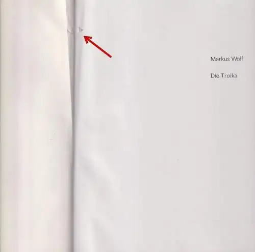 Buch: Die Troika, Wolf, Markus. 1990, Aufbau-Verlag, gebraucht, gut