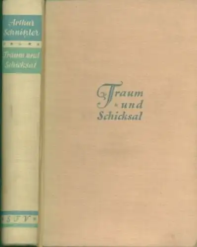 Buch: Traum und Schicksal, Schnitzler, Arthur. 1931, Fischer Verlag