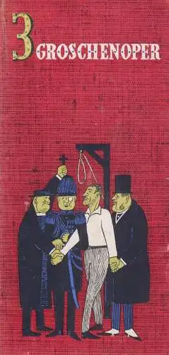 Programmheft: 3 Groschenoper. Brecht, Bertolt; Weill, Kurt, 1960, Henschelverlag