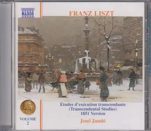 CD: Franz Liszt, Etudes D'execution Transcendante, 1007, Naxos, gebraucht, gut