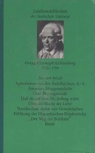 Buch: Werke in einem Band, Lichtenberg, Georg Christoph, Buchclub Ex Libris