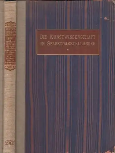 Buch: Die Kunstwissenschaft der Gegenwart..., Jahn (Hg.), 1924, Verlag F. Meiner