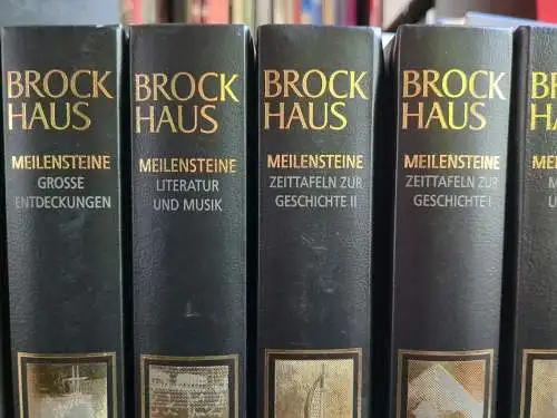 Buch: Brockhaus Meilensteine Chronik der Weltgeschichte, 17 Bände + Audio Pen