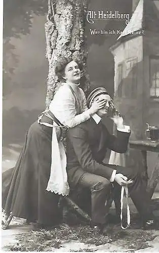 AK Alt Heidelberg. Harry Walden, Leonie Taliansky. ca. 1901, Theater, gut