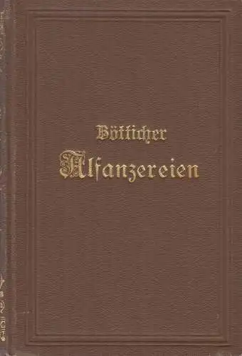 Buch: Alfanzereien. Bötticher, Georg, Reclam Verlag, gebraucht, gut