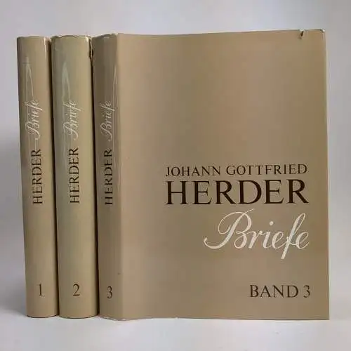 Buch: Johann Gottfried Herder - Briefe Gesamtausgabe Band 1-3, Böhlau, 3 Bände