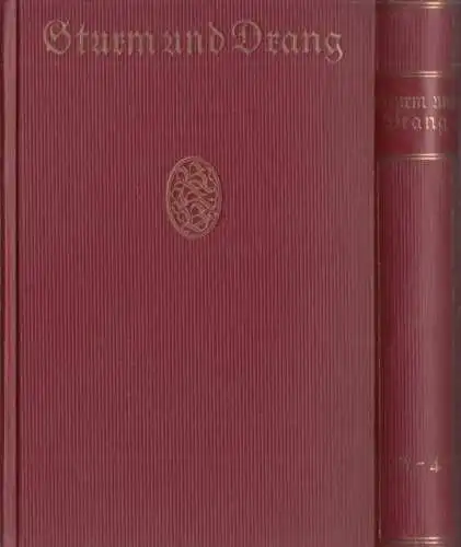 Buch: Sturm und Drang, Freye, Karl. 2 Bände, Bongs goldene Klassikerbibli 231896