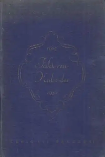 Buch: Faktoren-Kalender 1925/1926, Gubisch, Adolf. 1925