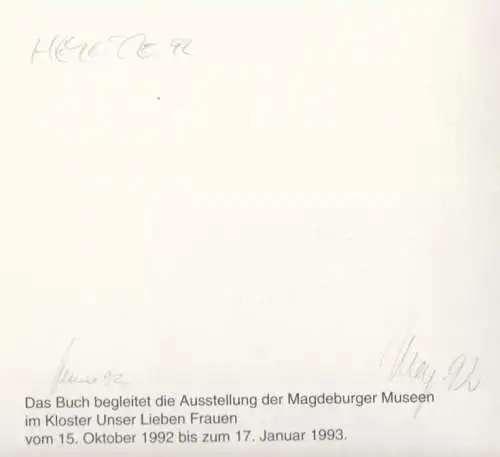 Buch: Kloster Unser Lieben Frauen, Heinze. 1992, gebraucht, sehr gut