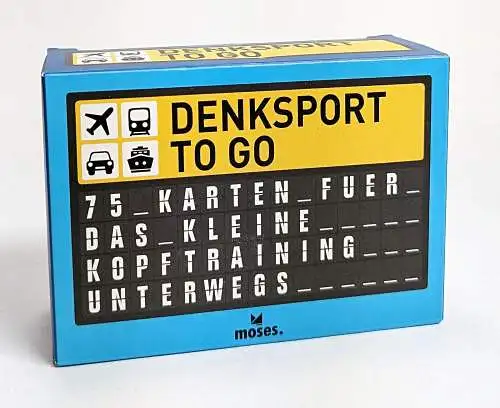 Kartenbox: Denksport to go, 75 Karten für das kleine Kopftraining zwischendurch