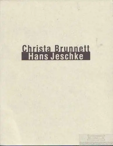 Buch: Christa Brunnett, Hans Jeschke, Schütz, Sabine. 1992, gebraucht, sehr gut