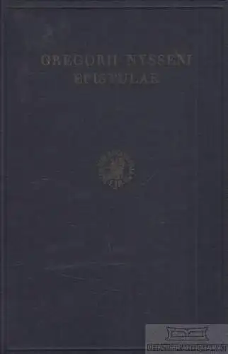 Buch: Epistuale II, Nysseni, Gregorii. Gregorii Nysseni Opera, 1969