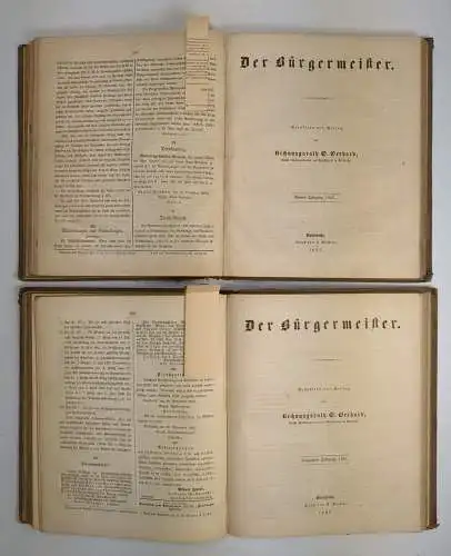 Notariats-Blatt für das Großherzogthum Baden, Sevin, Gerhardt, 3 Bände, 1857 ff.