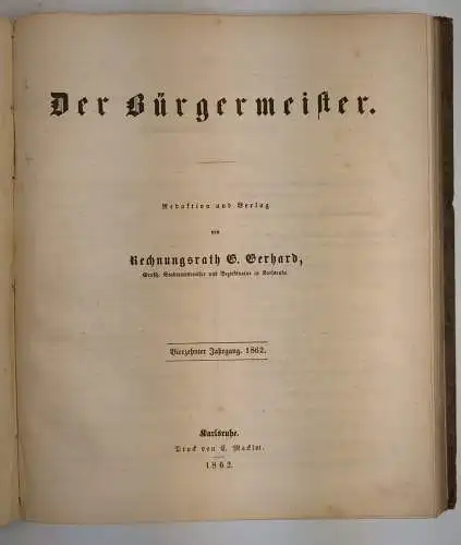 Notariats-Blatt für das Großherzogthum Baden, Sevin, Gerhardt, 3 Bände, 1857 ff.