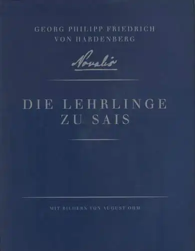 Buch: Die Lehrlinge zu Sais, Novalis, 1998, gebraucht, akzeptabel