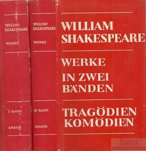 Buch: Werke in zwei Bänden, Shakespeare, William. 2 Bände, 1958, gebraucht, gut