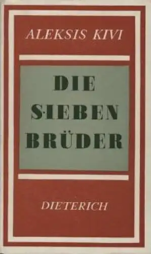 Sammlung Dieterich 69, Die sieben Brüder, Kivi, Aleksis. 1972, gebraucht, gut