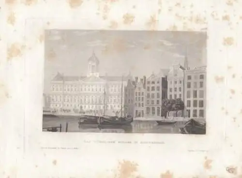 Das königliche Schloss in Amsterdam. aus Meyers Universum, Stahlstich. 1850