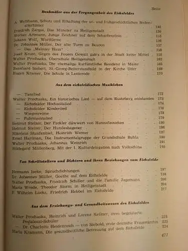 Buch: Eichsfelder Heimatbuch, Walter Prochaska, 1956, gebraucht, gut