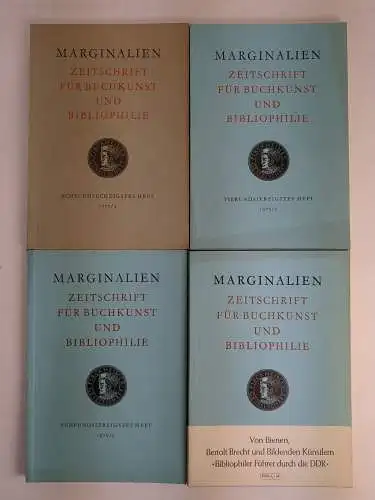 Marginalien. Zeitschrift für Buchkunst und Bibliophilie, 22 Hefte, 1974-1979