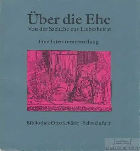 Buch: Über die Ehe, Sauter, Anke / Schnyder, Andre / Stempel, Anne u.a. 1993