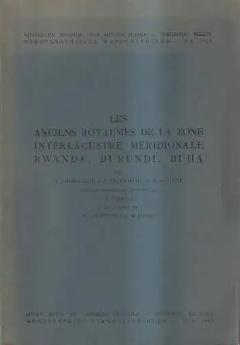 Buch: Les anciens royaumes de la zone interlacustre meridionale Rwanda ... 1962