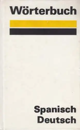 Buch: Wörterbuch Spanisch-Deutsch, Koch, Herbert. 1980, Verlag Enzyklopädie