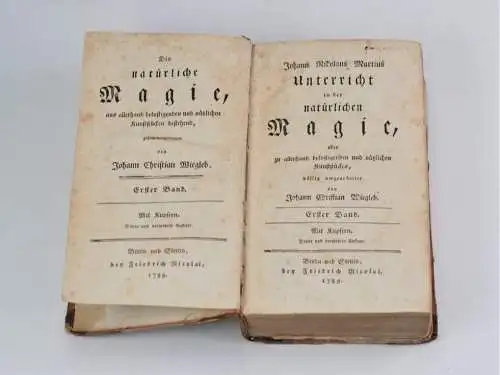 Buch: Die natürliche Magie. Band 1, Martius, Johann Nikolaus / Rosenthal, G. E