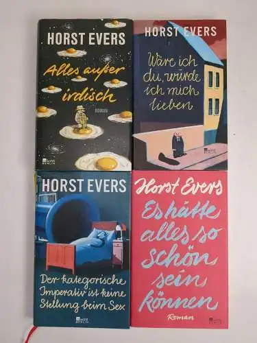 4 Bücher Horst Evers: Alles außer irdisch, Wäre ich Du..., Imperativ, Es hätte..