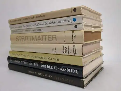 8 Bücher Erwin Strittmatter: Ole Bienkopp, Kramkalender, Tina Babe, Nachtigall..