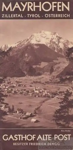 Buch: Mayrhofen - Zillertal- Tyrol - Österreich - Gasthof Alte Post