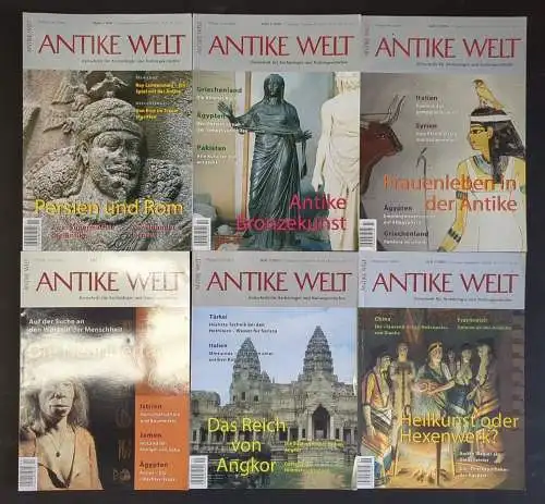 Antike Welt Heft 1-6 / 2006, Philipp von Zabern, 6 Hefte, komplett, Zeitschrift