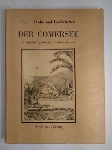 Buch: Der Comersee, Rossi / Boroli, 1929, Amalthea, Italien: Städte & Landschaft