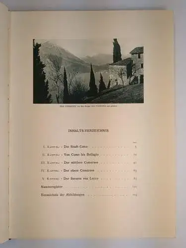 Buch: Der Comersee, Rossi / Boroli, 1929, Amalthea, Italien: Städte & Landschaft