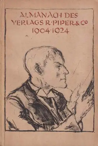 Buch: Almanach des Verlags R. Piper & Co. 1904-1924, München, 1923