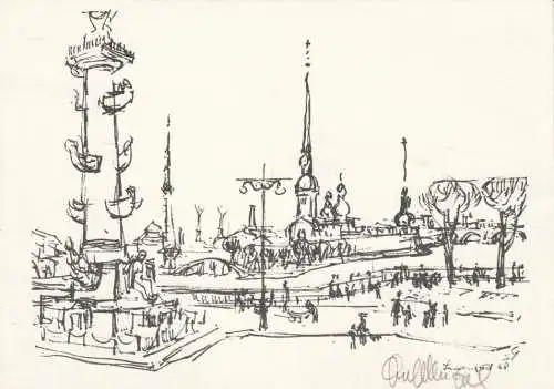 Lithograhie: Leningrad, Stengel, Gerhard. Kunstgrafik, 1968, gebraucht, gut