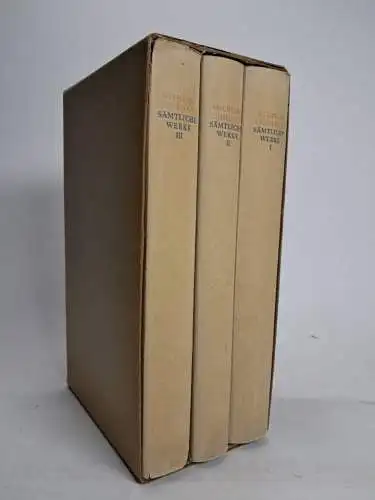 Buch: Sämtliche Werke, Lehmann, Wilhelm. 3 Bände, 1962, Sigbert Mohn Verlag