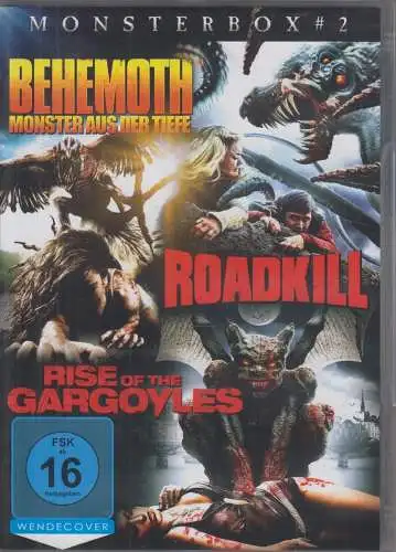 DVD-Box: Monsterbox 2. 2013, Behemoth. Roadkill. Rise of the Gargoyles. 3 DVDs