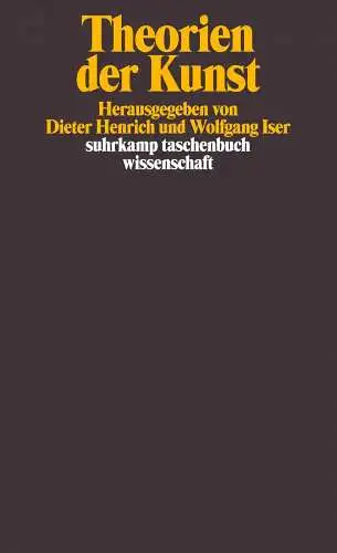 Buch: Theorien der Kunst, Henrich, Dieter, 1999, Suhrkamp Verlag, gebraucht, gut