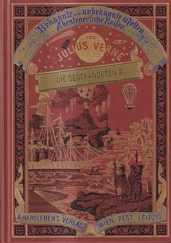 Buch: Die Gestrandeten. Band II, Jules Verne, 1991, Deutscher Bücherbund