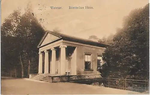 AK Weimar. Römisches Haus. ca. 1912, Postkarte. Ca. 1912, Verlag W. T. W