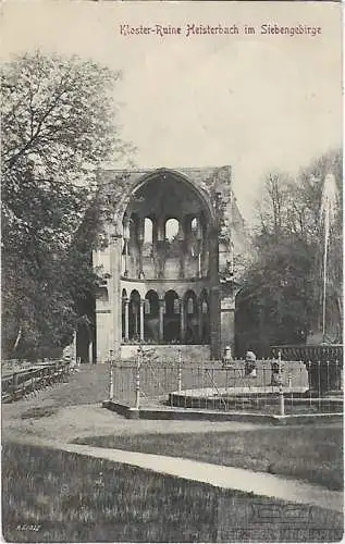 AK Kloster-Ruine Heisterbach im Siebengebirge. ca. 1913, Postkarte. Serien Nr