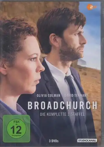 DVD-Box: Broadchurch - 1. Staffel. 2013, David Tennant, Olivia  Colman, 3 DVDs